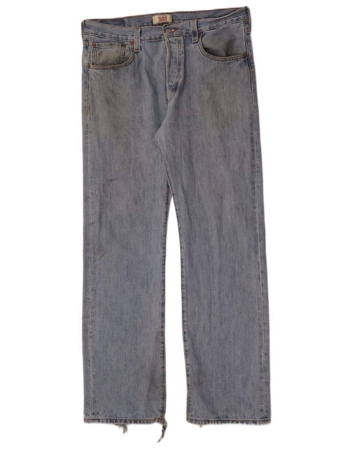 Męskie proste dżinsy Levi's W34 L32 Niebieskie bawełniane