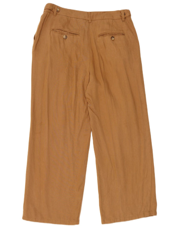 Damskie spodnie Chino Fat Face UK 12 Medium W32 L27 Brązowy Lyocell