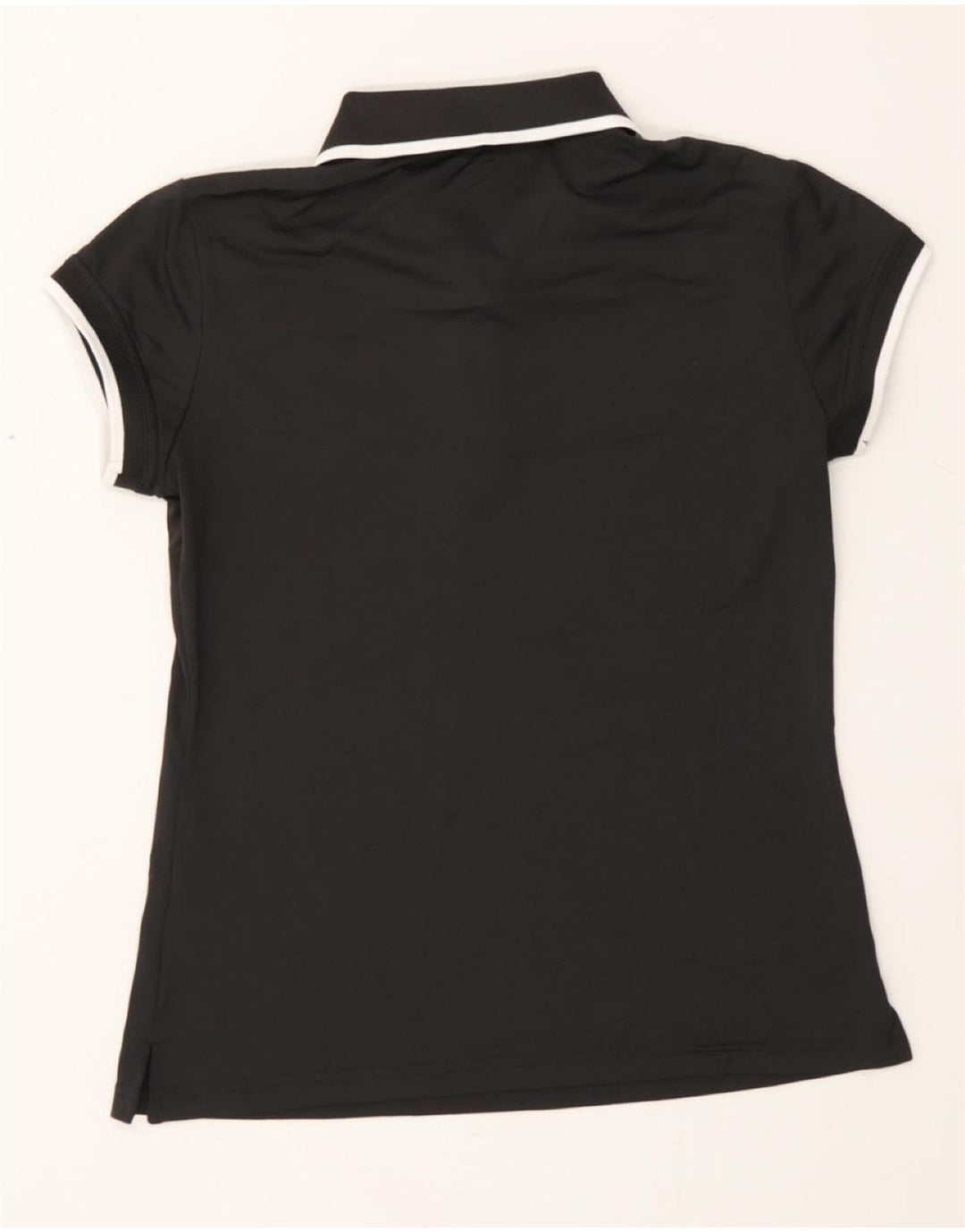 ADIDAS Womens Polo Shirt UK 10 Small Black Vintage Adidas and Second-Hand Adidas from Messina Hembry 