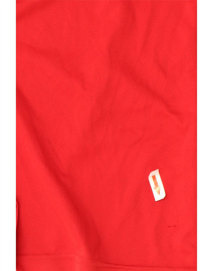 Adidas Męski T-shirt Top Duży Czerwony Poliester
