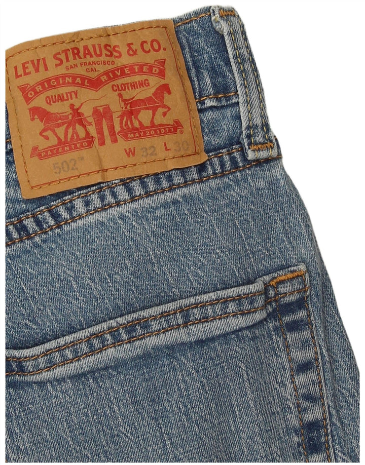 Męskie jeansy Levi's 502 Tapered W32 L30 Niebieskie bawełniane