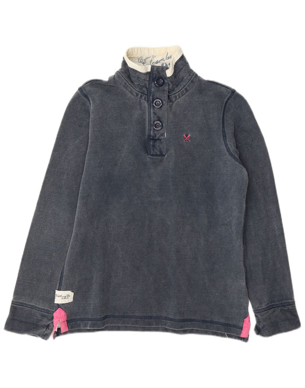 Crew Clothing Damska bluza z dekoltem w serek UK 8, mała granatowa