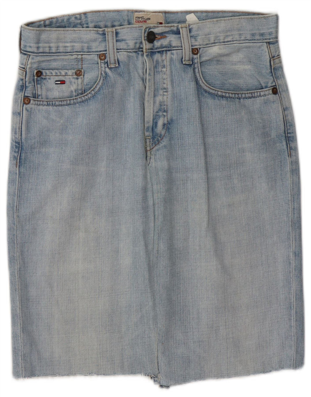 Damska spódnica jeansowa TOMMY HILFIGER W28 Średnioniebieska bawełna