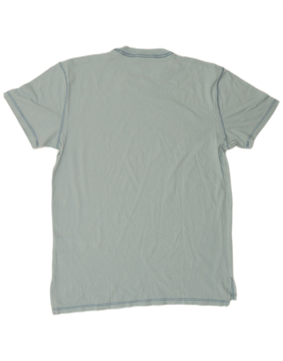 T-shirt męski Hollister, bawełniany, średni niebieski