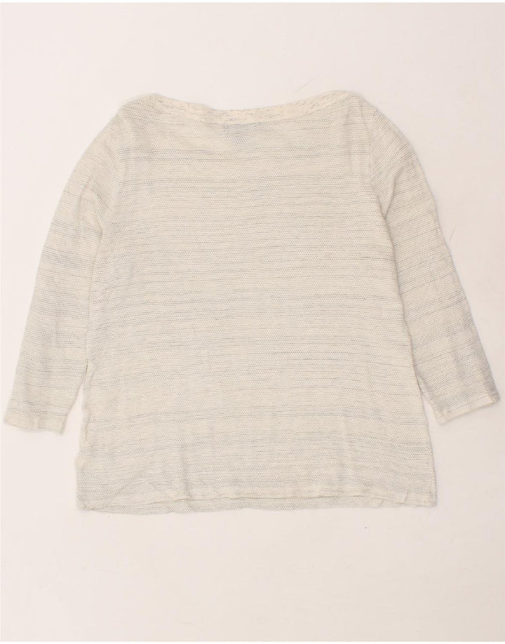 CHAPS Womens Top 3/4 Sleeve UK 18 XL Grey Cotton Vintage Chaps and Second-Hand Chaps from Messina Hembry 