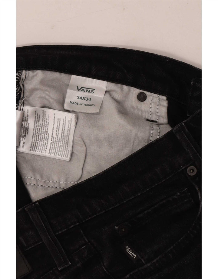 Męskie jeansy Vans Slim W34 L29 Czarne bawełniane