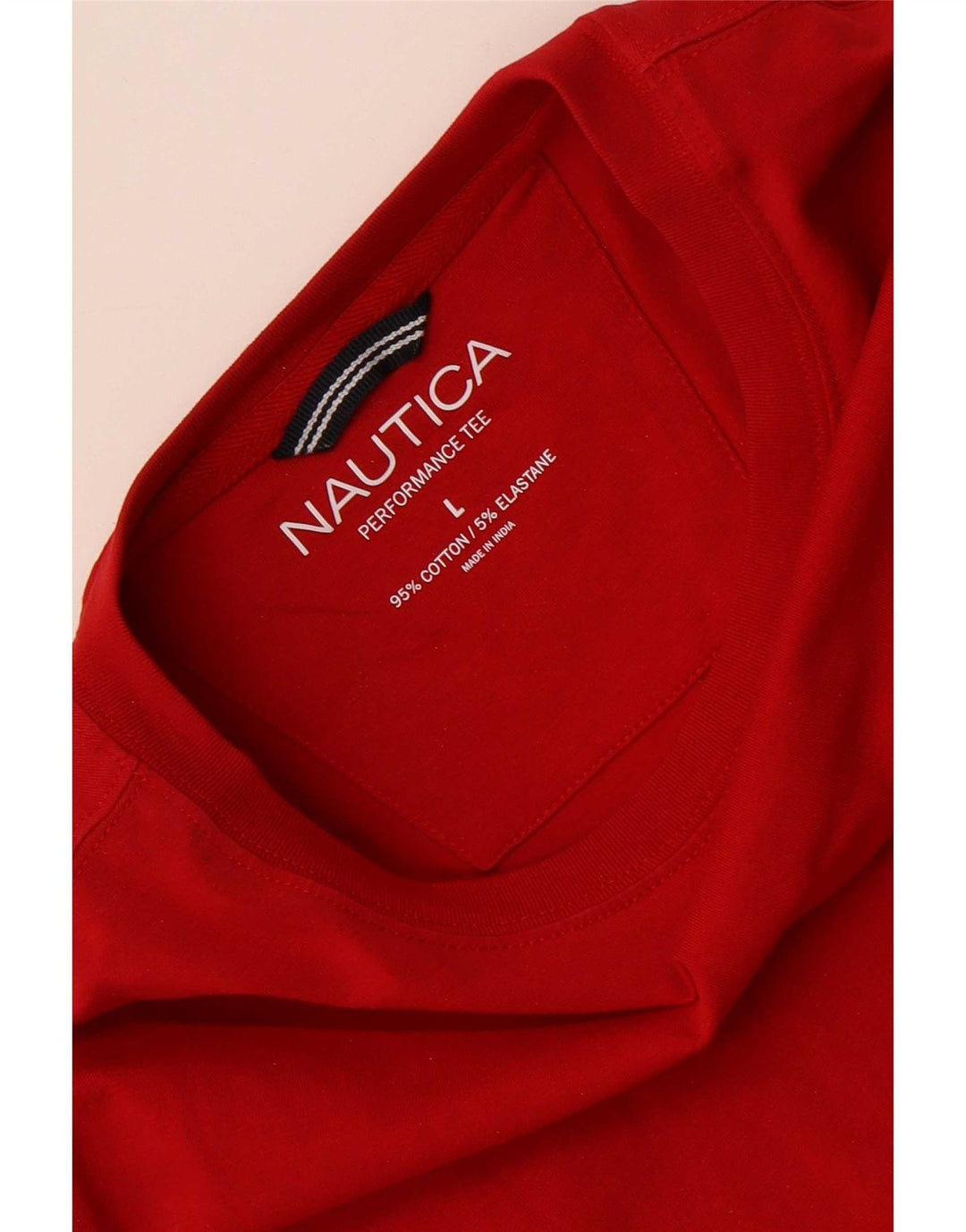 Męski T-shirt Nautica, duży, czerwony, bawełniany