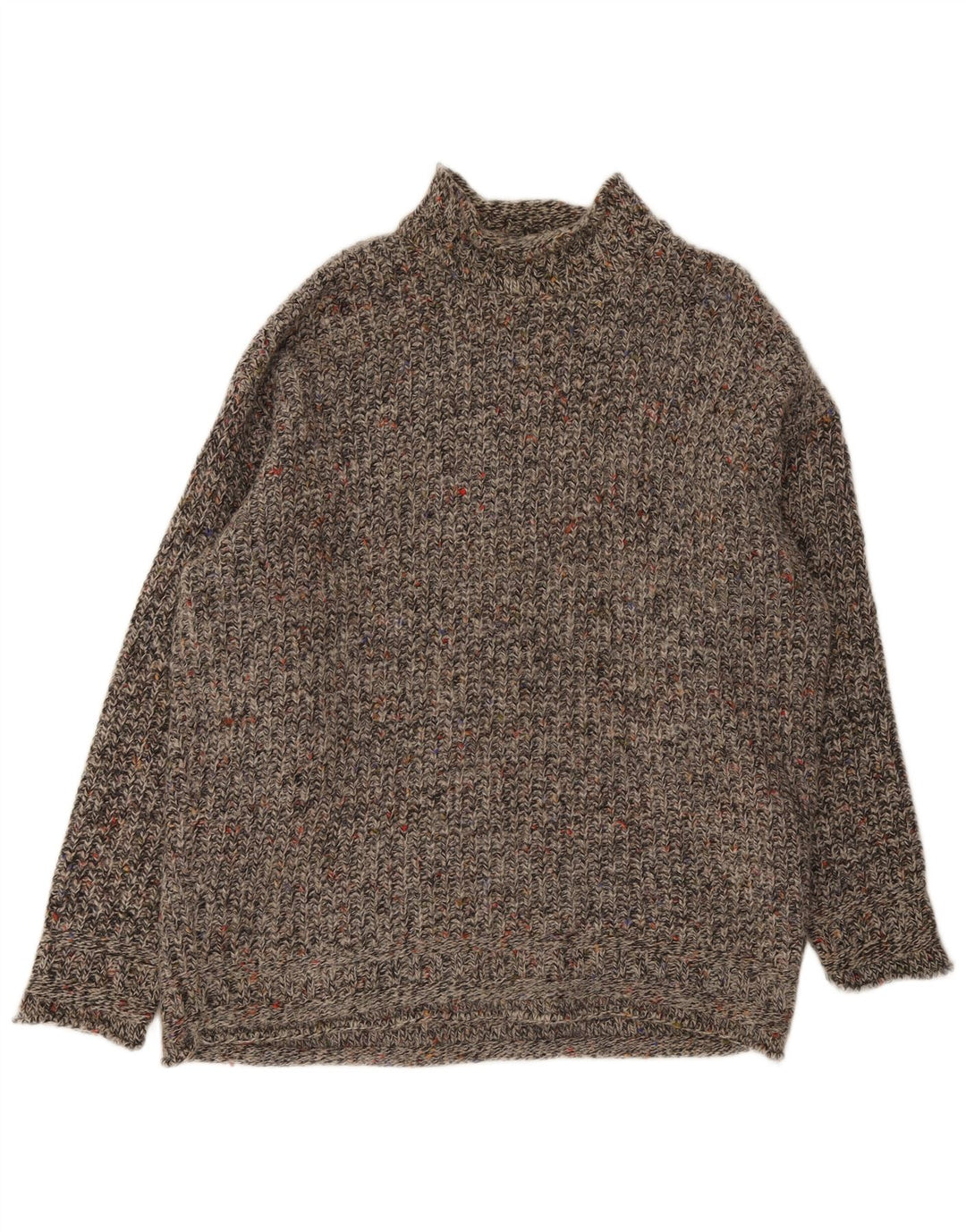 Męski sweter z golfem S. Moritz XL, szary, nakrapiany