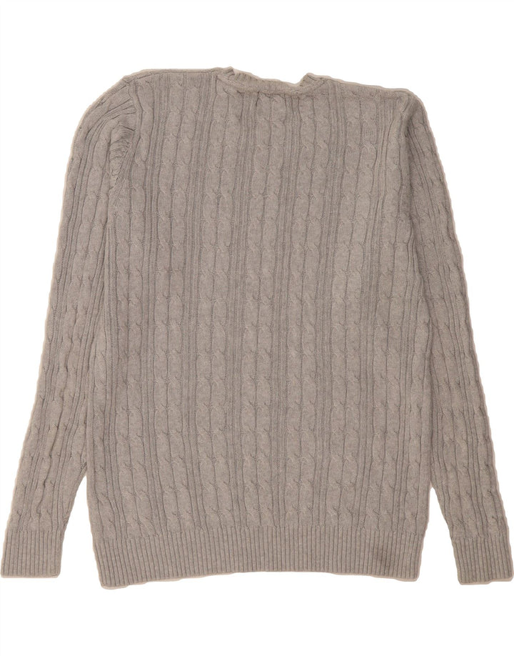 MARKS & SPENCER Mens Regular Fit Crew Neck Jumper Sweater Large Grey Vintage Marks & Spencer and Second-Hand Marks & Spencer from Messina Hembry 