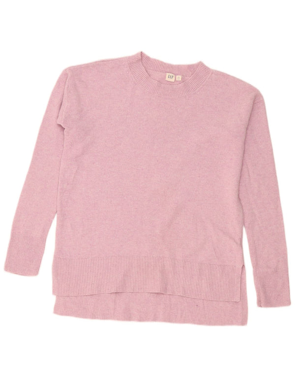 Damski sweter Gap z dekoltem w łódkę UK 14 Średni różowy nylon