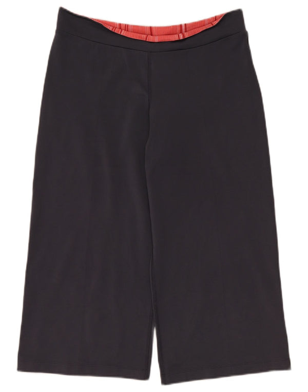 Damskie spodnie dresowe ADIDAS Capri z szerokimi nogawkami UK 16, duże, granatowe