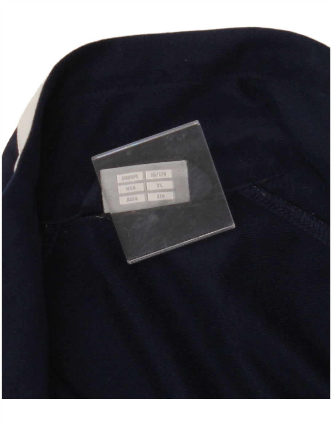 HUMMEL Boys Tracksuit Top Jacket 15-16 Years Navy Blue Geometric Polyester