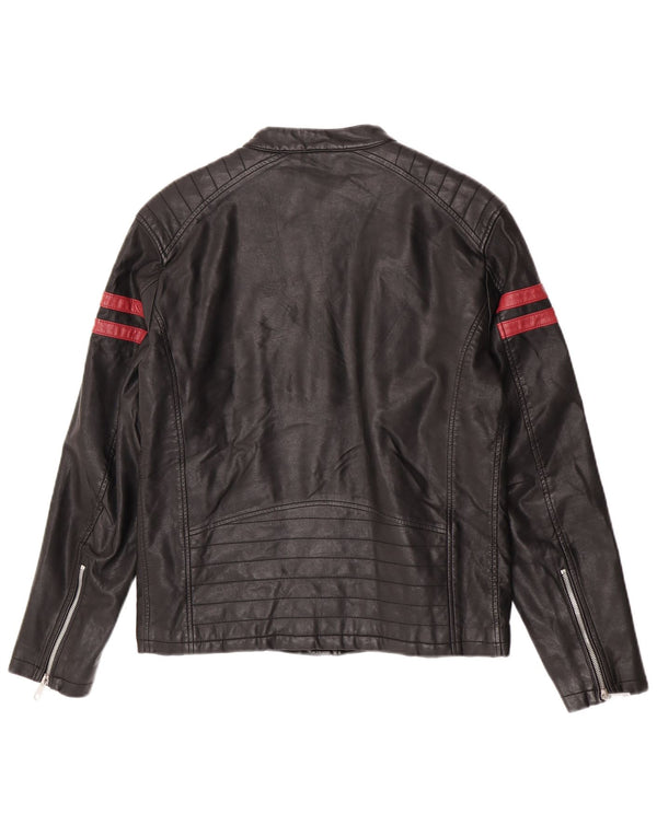 Męska kurtka motocyklowa Zara UK 38 w średnie czarne paski