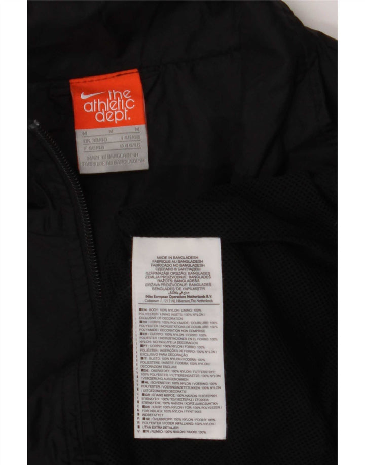 Męska kurtka dresowa Nike UK 38/40 Średni czarny nylon z blokami kolorów