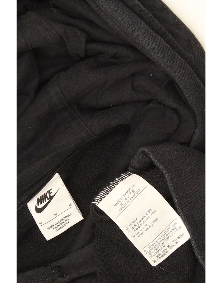 Męska bluza z kapturem Nike, średnia czarna, bawełniana
