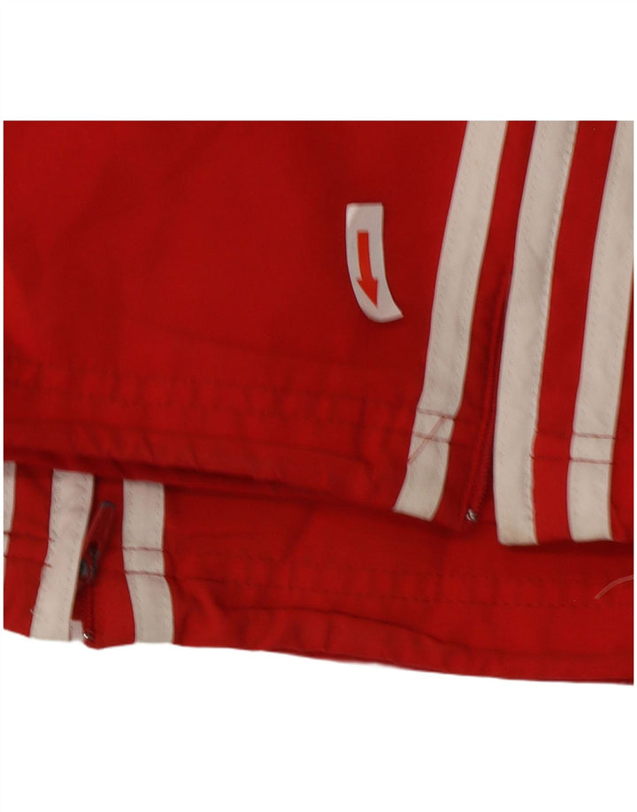 Męskie spodnie dresowe Adidas UK 44/46, duże, czerwone, poliestrowe