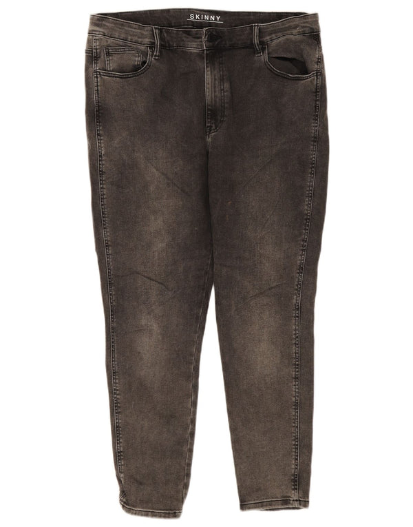 Marks & Spencer Krótkie jeansy damskie UK 16 Large W36 L24 Szara bawełna