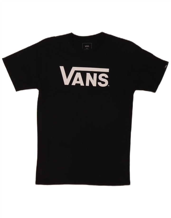Męski T-shirt Vans Classic Fit z grafiką, mały, czarny