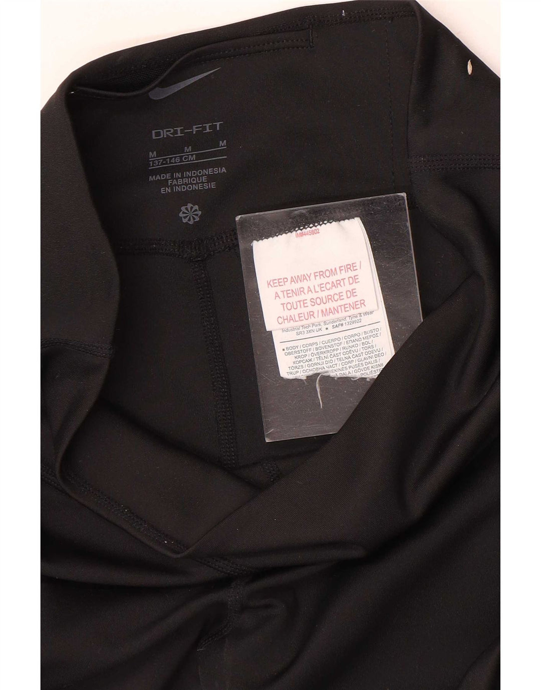 Dziewczęce legginsy Nike Dri Fit 10-11 lat, średni czarny poliester