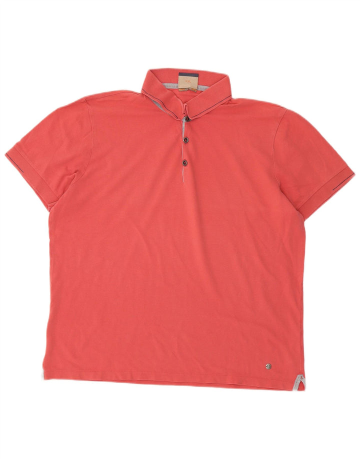 Męska koszulka polo HUGO BOSS 2XL, różowa, bawełniana