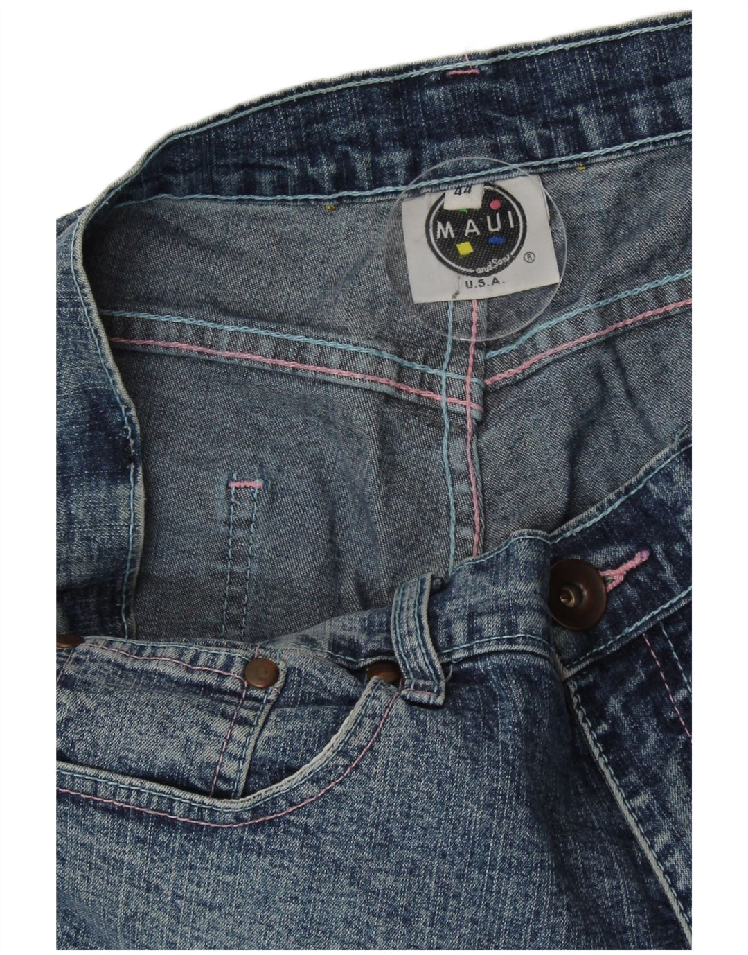 MAUI AND SONS Damskie dżinsy Capri EU 44 XL W34 L21 Niebieskie