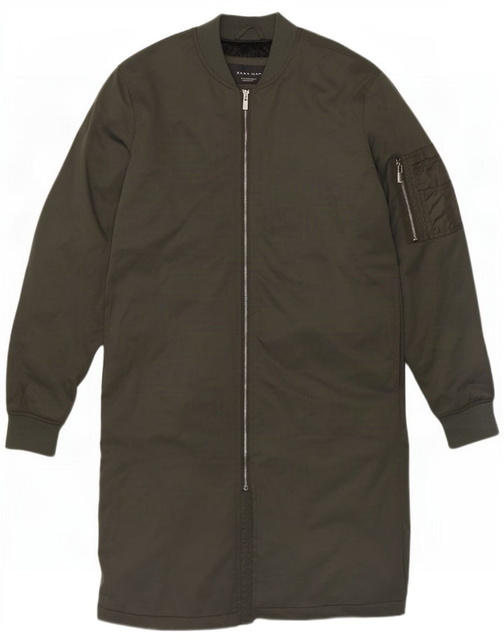 Płaszcz męski Zara UK 36, mały, khaki, poliester