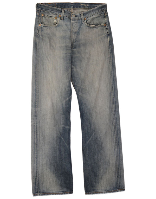 Męskie jeansy Levi's 501 Straight W32 L31 Niebieskie bawełniane
