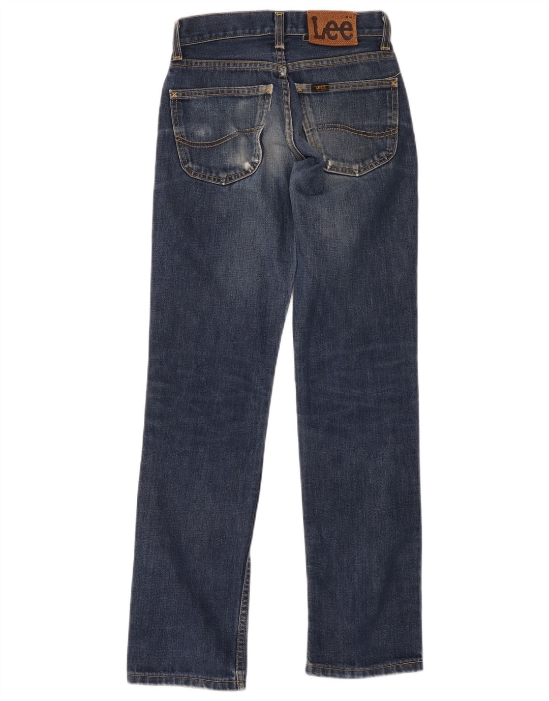 Damskie jeansy Lee Straight W26 L31 Niebieskie bawełniane