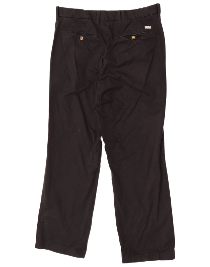 Męskie spodnie chino Marks & Spencer Blue Harbor Straight W32 L29 czarne