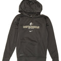 NIKE Mens Therma-Fit Graphic Hoodie Jumper Small Grey Polyester Vintage Nike and Second-Hand Nike from Messina Hembry 