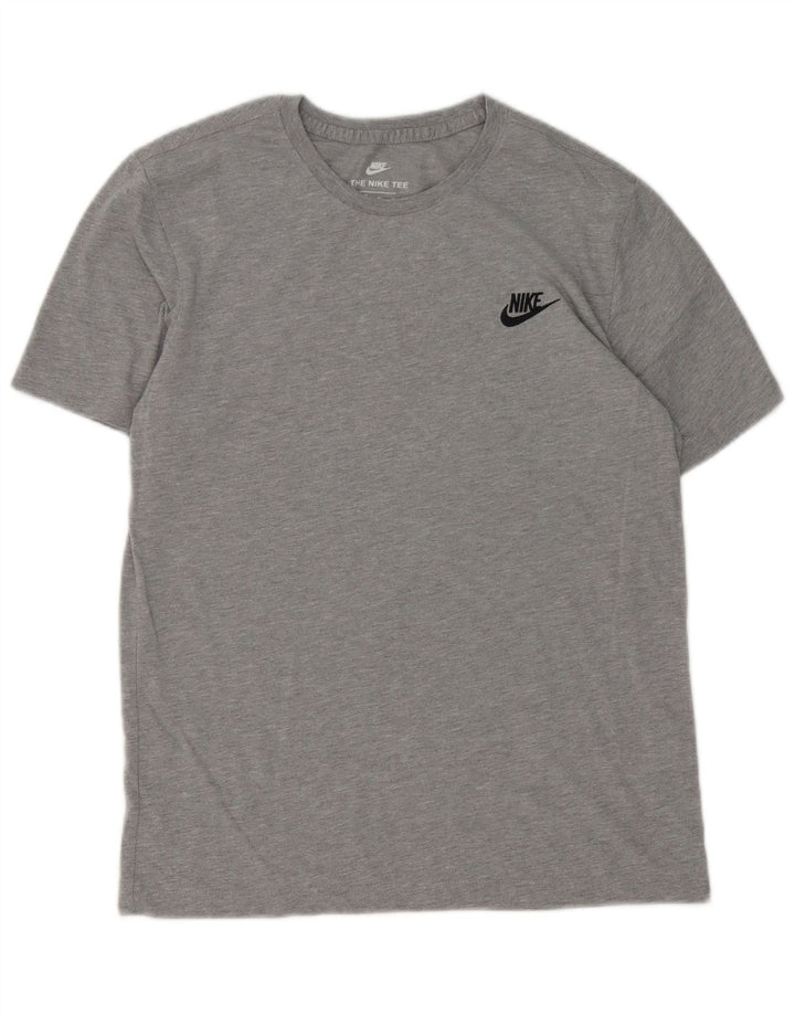 Męski T-shirt Nike o kroju sportowym, średnioszary, bawełniany
