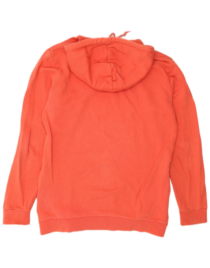 Adidas Męska bluza z kapturem, średnia, pomarańczowa, bawełniana