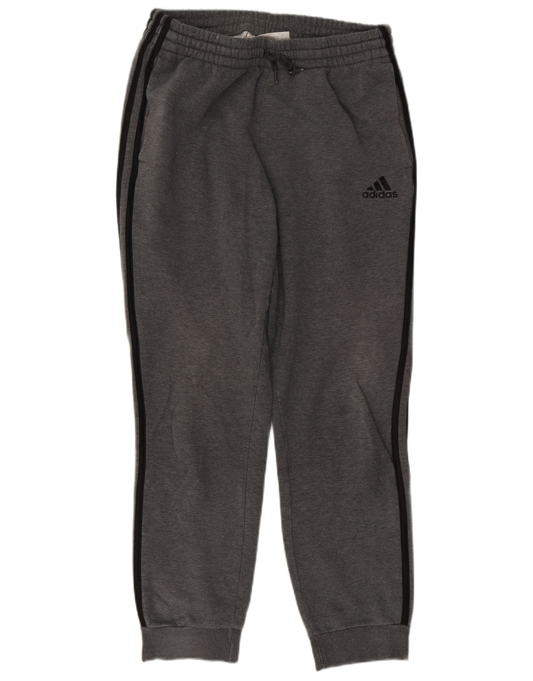 Męskie spodnie dresowe Adidas, średnioszare, bawełniane