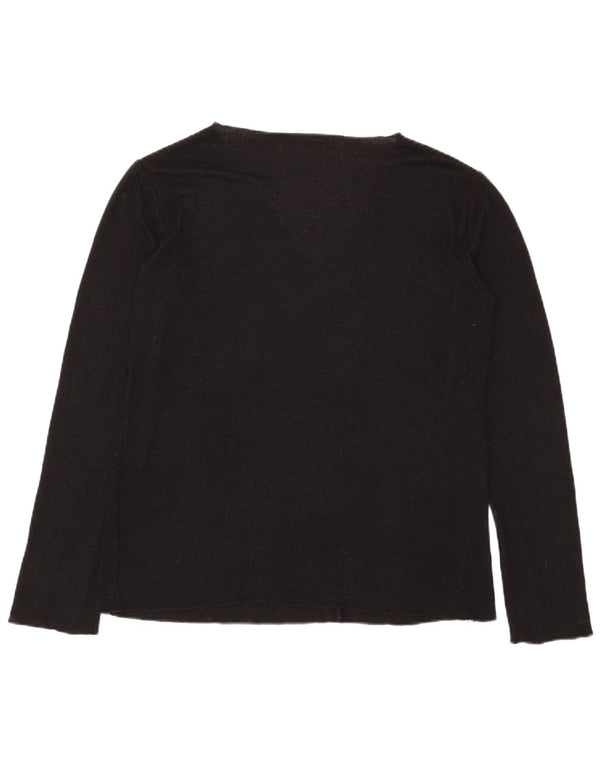 Damski top z długim rękawem Zara UK 18 XL, czarny