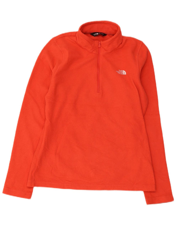 Damski sweter polarowy The North Face z zamkiem błyskawicznym UK 12, średni pomarańczowy sportowy