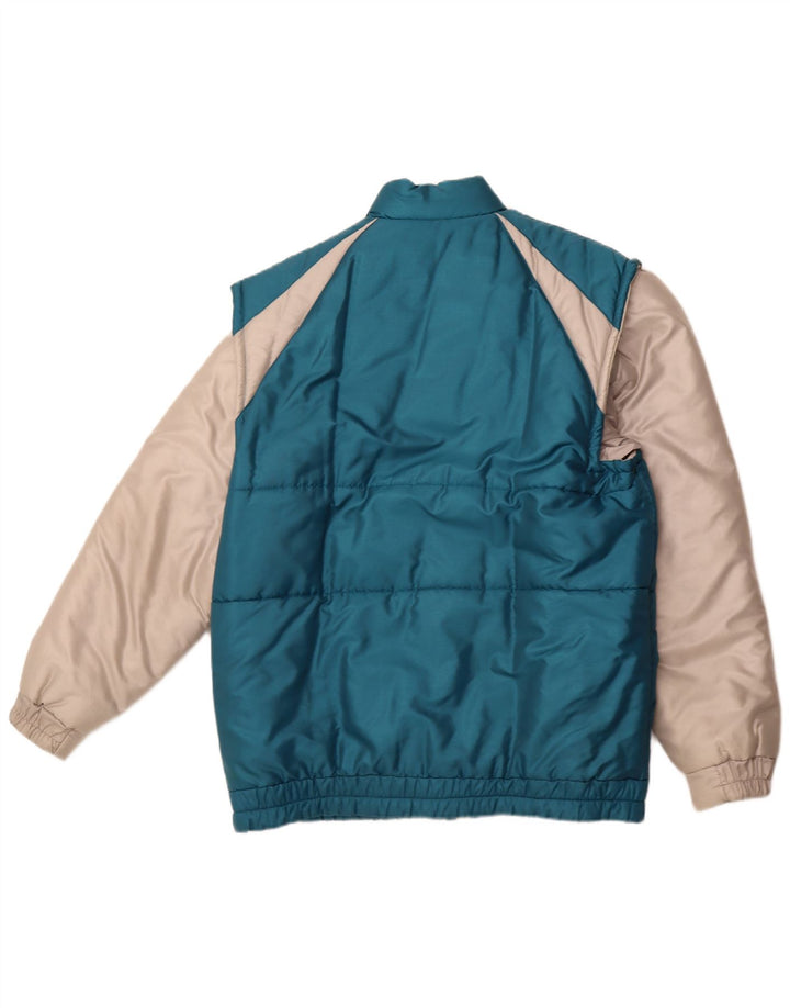 Męska ocieplana kurtka CARRERA UK 40, duży, niebieski, poliester z blokami kolorów