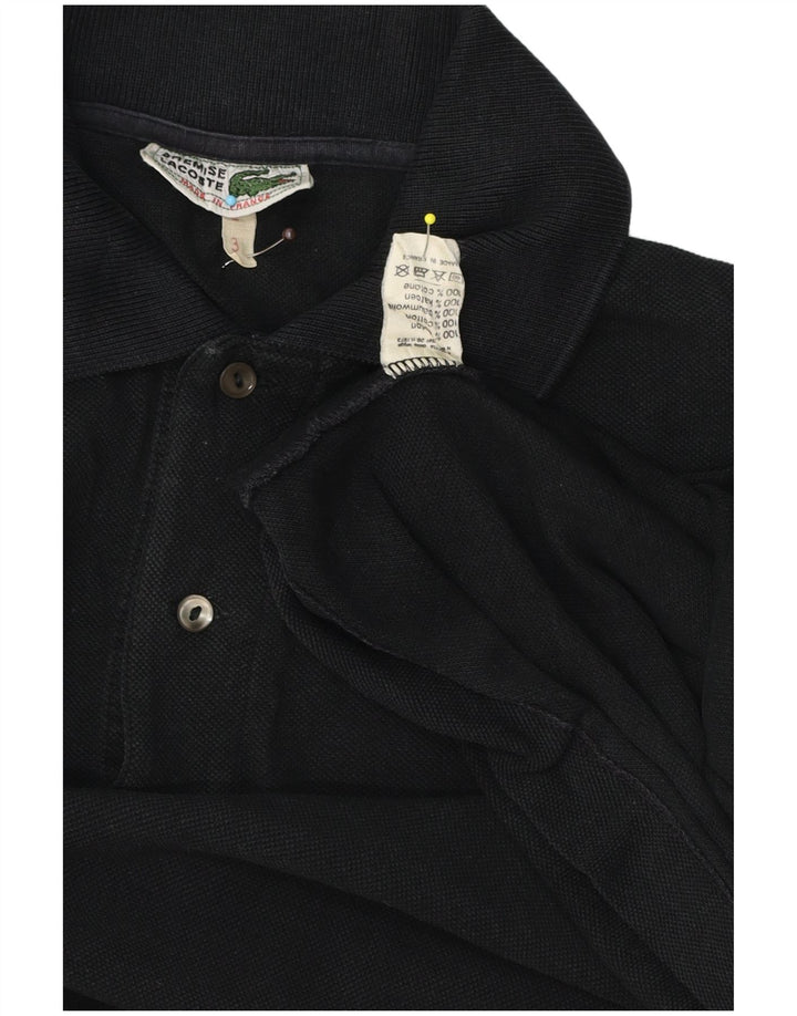 Męska koszulka polo Lacoste, rozmiar 3, mała, czarna, bawełniana