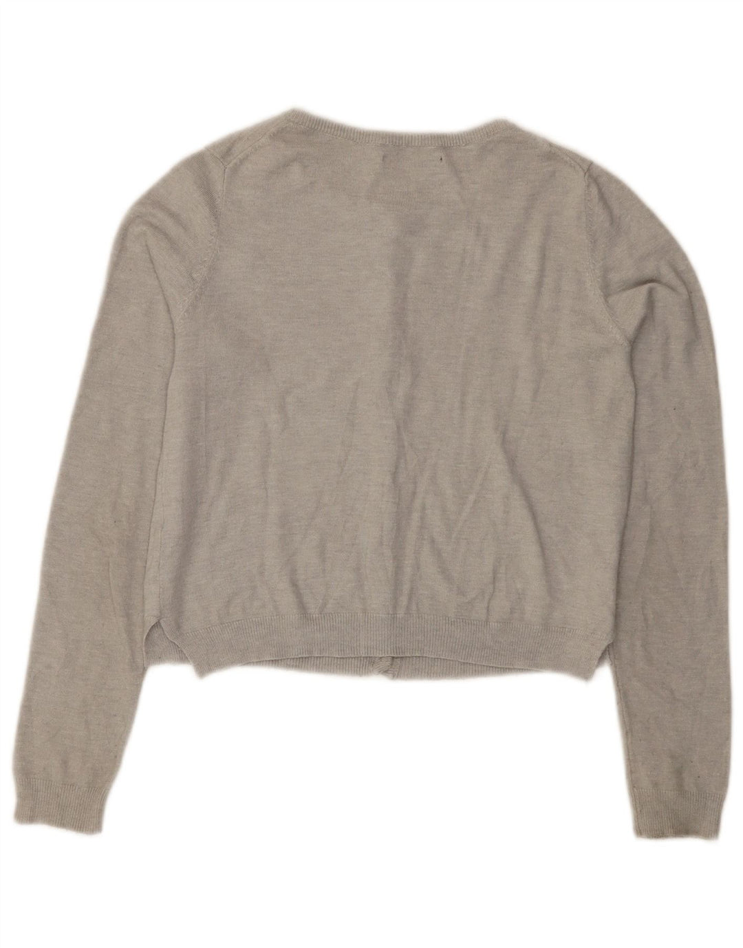 Sweter damski Zara Crop Cardigan UK 12, średni szary