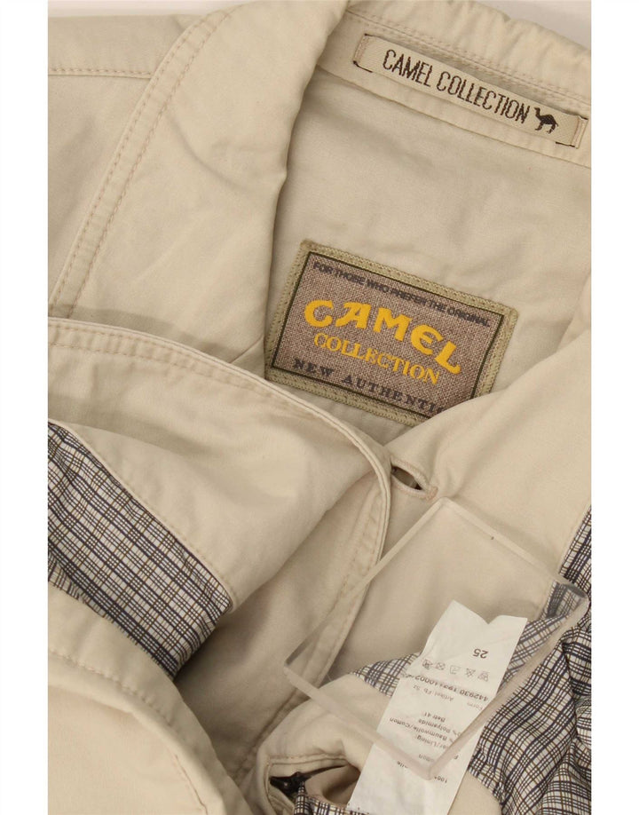 Camel Active Męska marynarka zapinana na 3 guziki UK 40, duża, beżowa, bawełniana