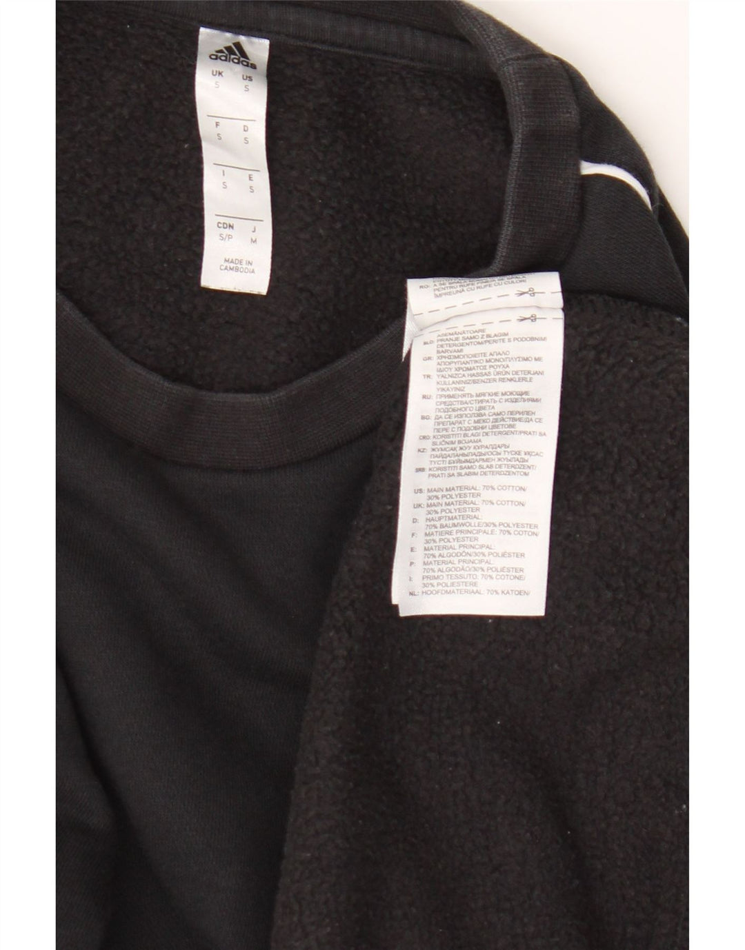 Adidas Męska Bluza Sweter Mała Czarna Bawełna