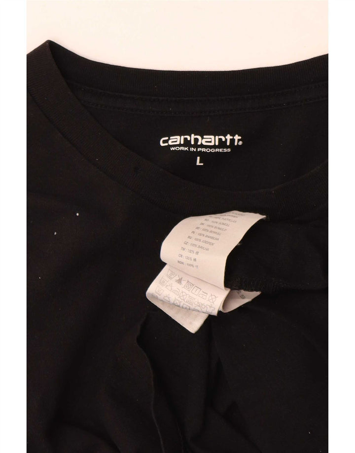 T-shirt męski Carhartt, duży, czarny, bawełniany