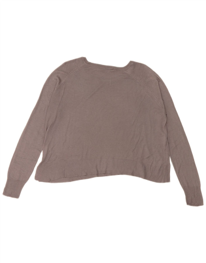 Damska bluzka oversize Zara Top UK 10 Small, szara wiskoza