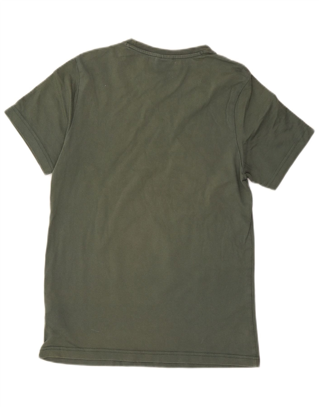 REEBOK Męski klasyczny T-shirt z grafiką, mały, zielony, bawełniany