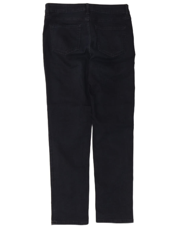 Marks & Spencer Damskie The Sienna Straight Jeans UK 14 Large W32 L30 Czarny