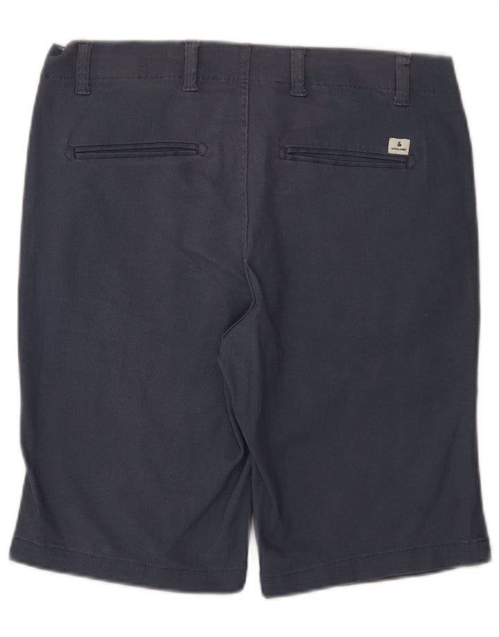 Męskie spodenki chino Jack & Jones, średnie W32, granatowe, bawełniane
