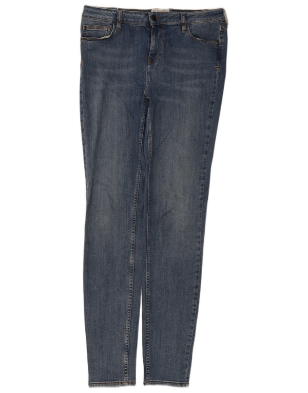 Damskie jeansy Fat Face Harlow Super Skinny UK 14, duże W34 L32, niebieska bawełna