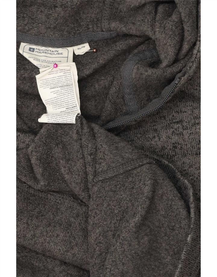 Męski sweter z kapturem i zamkiem Mountain Warehouse XL, szary, nakrapiany poliester