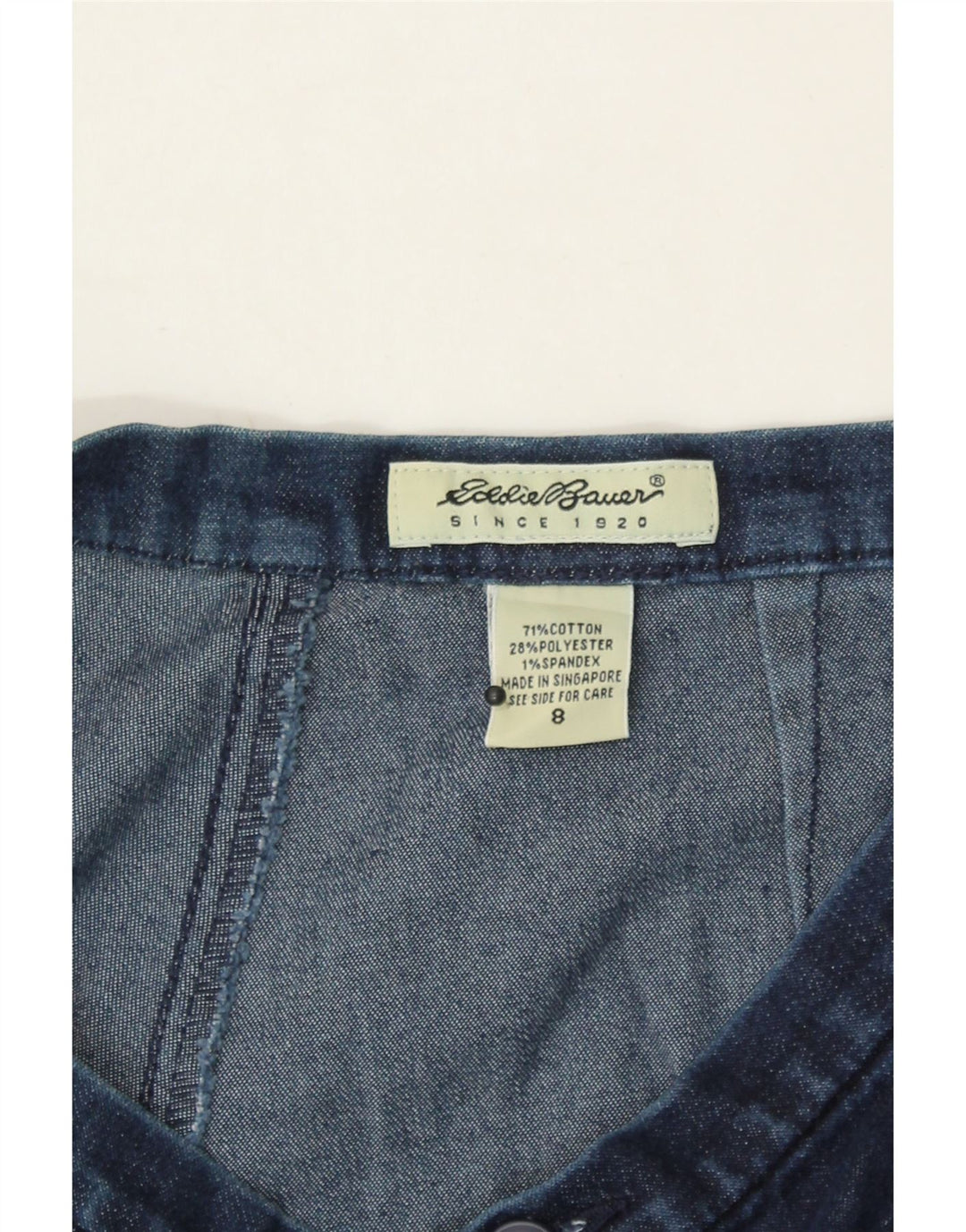 EDDIE BAUER Womens Straight Jeans US 8 Medium W28 L29 Navy Blue Cotton Vintage Eddie Bauer and Second-Hand Eddie Bauer from Messina Hembry 