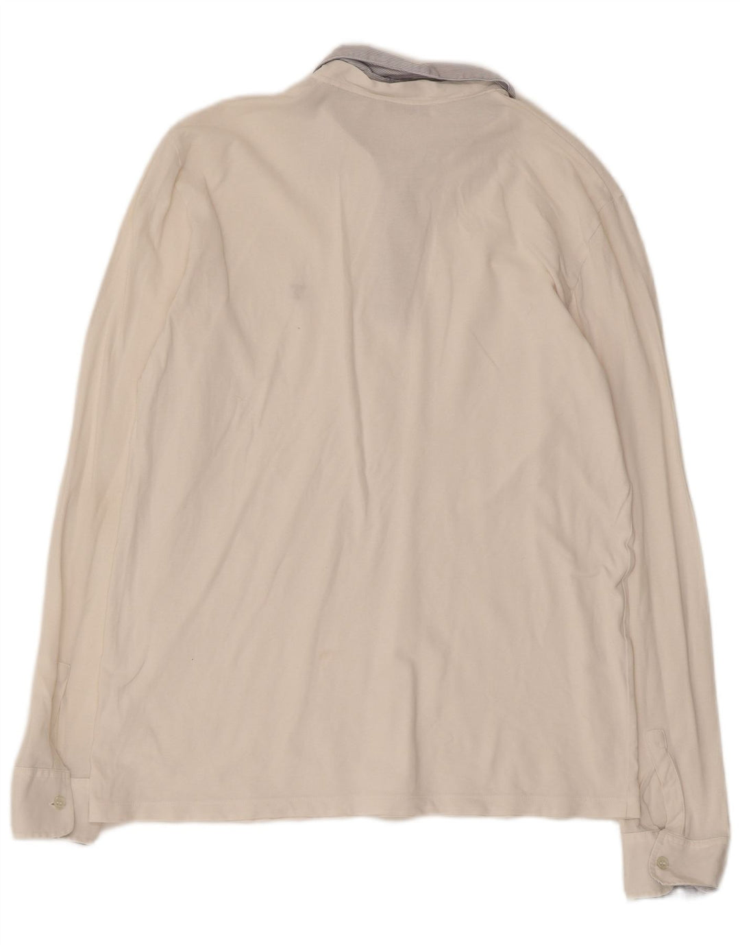 Damska koszulka polo do rugby TRUSSARDI z długim rękawem, UK 18 XL, biała bawełna