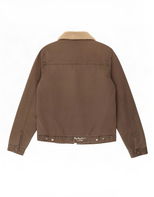 Męska kurtka bomber Sherpa w stylu vintage, UK 38, średni kolor khaki